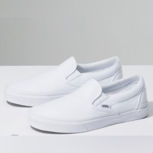 White Vans Size 8W